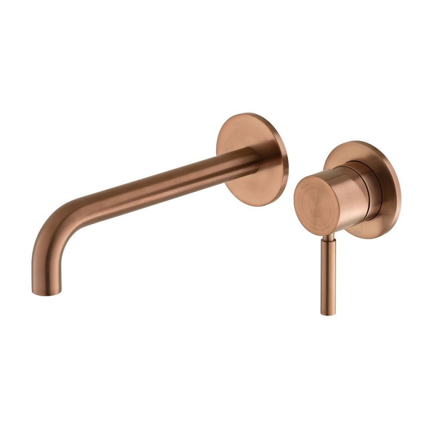 Cutout image of Vado Individual Origins Brushed Bronze Wall-Mounted Basin Mixer